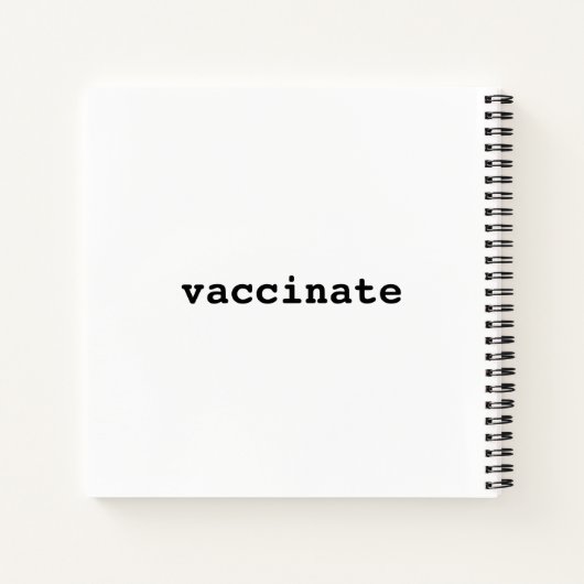 Vaccineer notebook notitieboek (Achterkant)