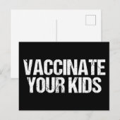 Vaccineer uw Kind Pro vaccin Medical Briefkaart (Voorkant / Achterkant)