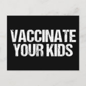 Vaccineer uw Kind Pro vaccin Medical Briefkaart (Voorkant)