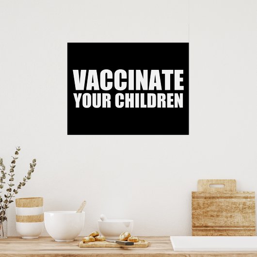 Vaccineer uw kinderen poster (Keuken)