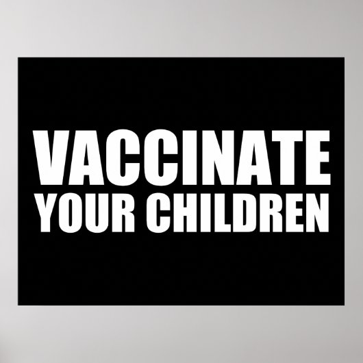 Vaccineer uw kinderen poster (Voorkant)