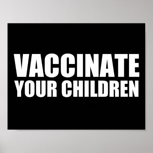 Vaccineer uw kinderen poster (Voorkant)