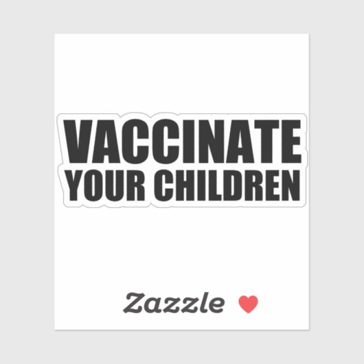 Vaccineer uw kinderen Pro Vaccine Laptop Sticker (Vel)