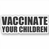 Vaccineer uw kinderen Pro Vaccine Laptop Sticker (Voorkant)