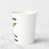 Vaccineer voordat u congregeert papieren bekers (Links)