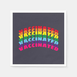Vaccineerd blauw blauw papier voor de regenboog va servet