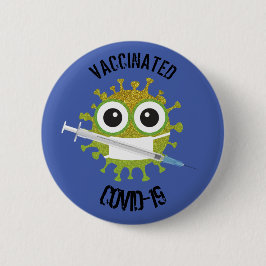 Vaccineerd COVID-19 6 cm Ronde badge Ronde Button 5,7 Cm