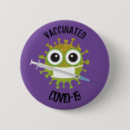 Vaccineerd COVID-19 Ronde Button 5,7 Cm