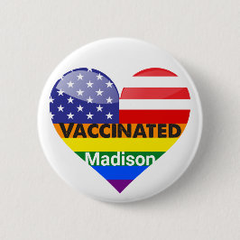 Vaccineerd hart ronde button 5,7 cm