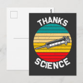 Vaccineerde retrospuit Science Vaccine  Briefkaart (Voorkant / Achterkant)