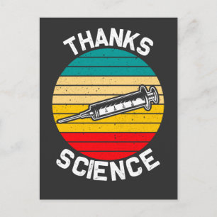 Vaccineerde retrospuit Science Vaccine  Briefkaart