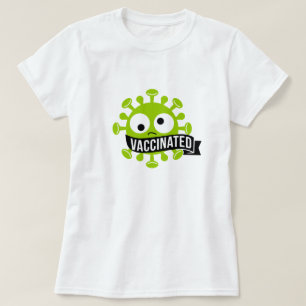 Vaccineerde T-shirt met Vintage-stijl