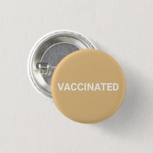 Vaccineerde, witte kamelenknoop ronde button 3,2 cm