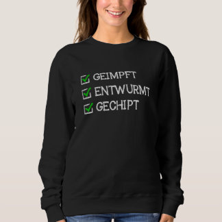 Vaccineerde worm Chip Checklist Doctor Vaccinatie Trui