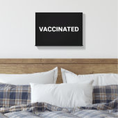 Vaccineerde, zwarte witte aanpasbare canvasafdruk canvas afdruk (Insitu (Slaapkamer))
