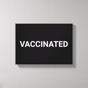 Vaccineerde, zwarte witte aanpasbare canvasafdruk canvas afdruk