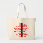 Vaccineren canvas tas (Voorkant)