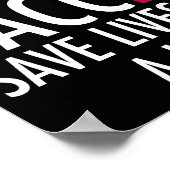 Vaccineren Opslaan van levens Een Lollipopvaccin v Poster (Hoek)