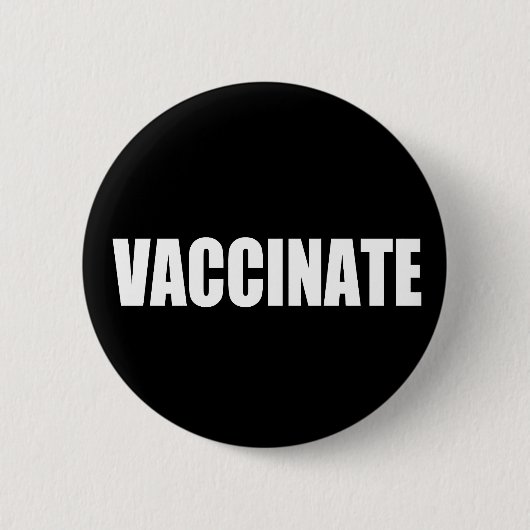 Vaccineren Ronde Button 5,7 Cm (Voorkant)