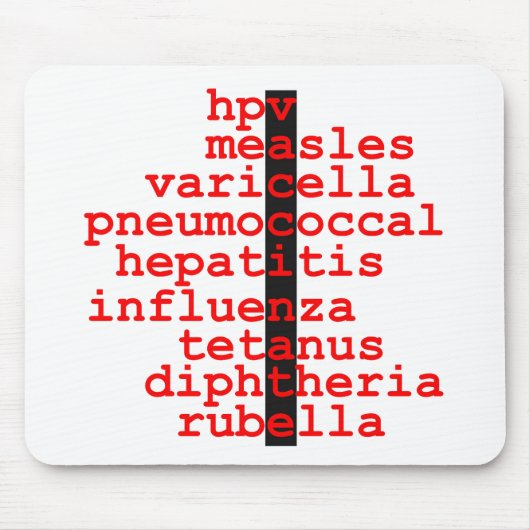 Vaccineren van muispad muismat (Voorkant)