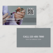 Vaccinonderzoeker QR-code Visitekaartje (Voorkant / Achterkant)