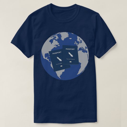 Vaccinpaspoort T-shirt (Design voorkant)