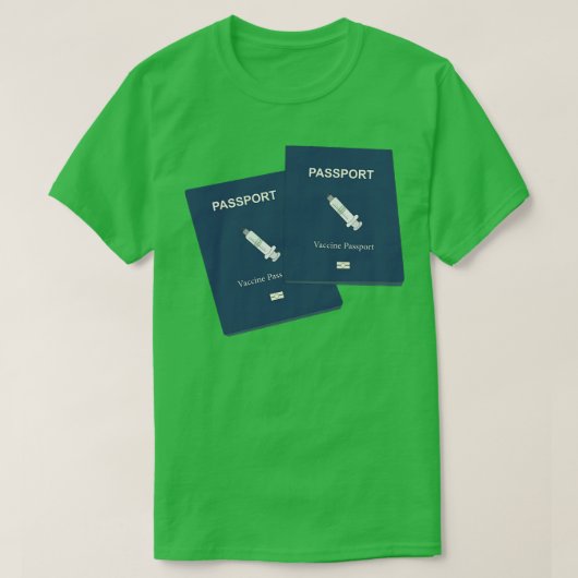 Vaccinpaspoorten 1 t-shirt (Design voorkant)
