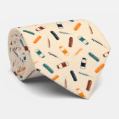 vaccins - Groot op crème Stropdas (Opgerold)