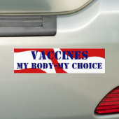VACCINS - MIJN LICHAAM - MIJN KEUZE Big Pharma Gre Bumpersticker (Op auto)