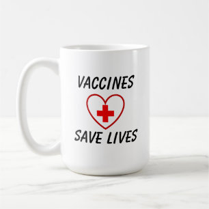 Vaccins redden levens koffiemok