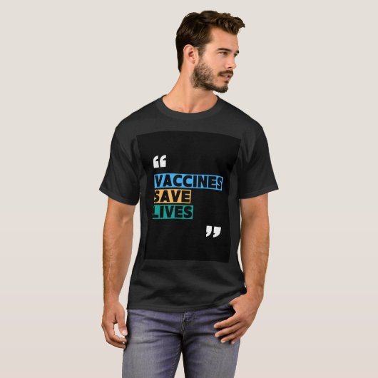 Vaccins redden levens T-shirt | Ooggezondheidsbewu (Voorkant volledig)
