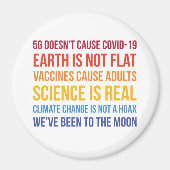 Vaccins Science Klimaatverandering is echt 5G Covi Magneet (Voorkant)