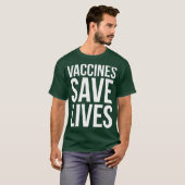 Vaccins sparen levende dieren Pro immunisatie T-shirt (Voorkant volledig)