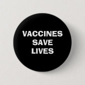 Vaccins sparen levende gevaccineerde dieren ronde button 5,7 cm (Voorkant)
