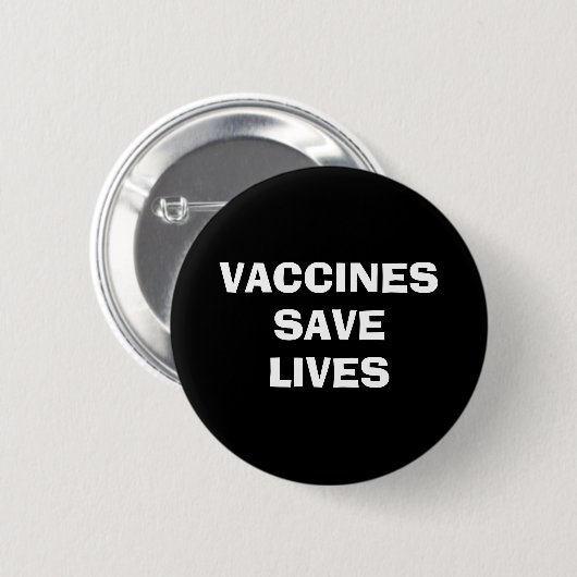 Vaccins sparen levende gevaccineerde dieren ronde button 5,7 cm (Voorkant /achterkant)