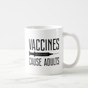 Vaccins veroorzaken volwassenen koffiemok
