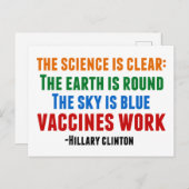 Vaccins werken briefkaart (Voorkant / Achterkant)