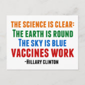 Vaccins werken briefkaart (Voorkant)