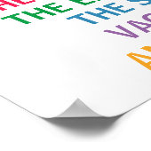 Vaccins werken Draag een Masker Rainbow Medical Ka Poster (Hoek)