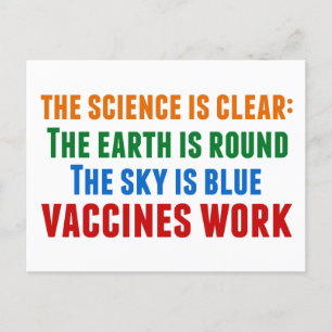 Vaccins Werken Pro Vaccinatie Science Quote Briefkaart