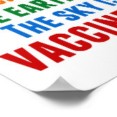 Vaccins Werken Pro Vaccinatie Wetenschap Quote Poster (Hoek)