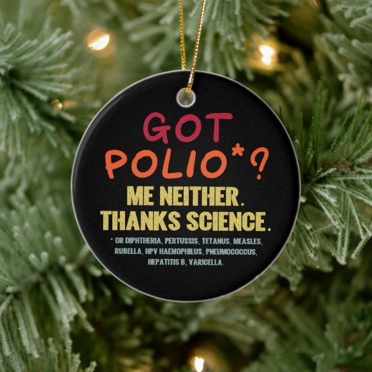 Vaccins Work Bedankt Science Epidemiology Student Keramisch Ornament (Boom)