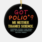 Vaccins Work Bedankt Science Epidemiology Student Keramisch Ornament (Voorkant)