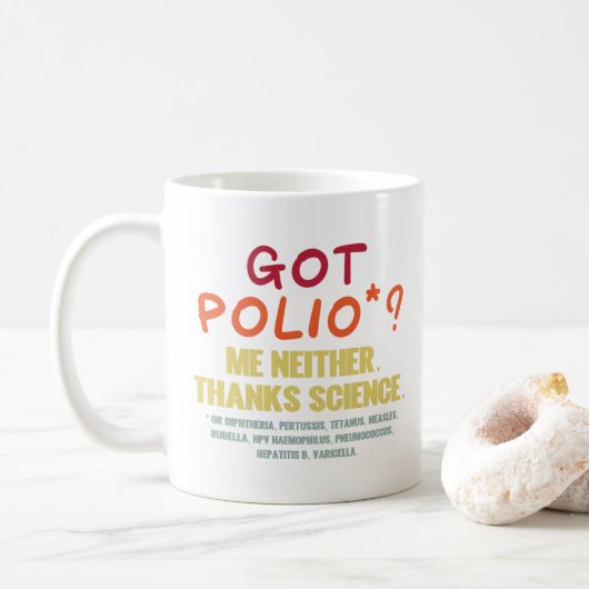 Vaccins Work Bedankt Science Epidemiology Student Koffiemok (Met donut)