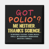 Vaccins Work Bedankt Science Epidemiology Student Magneet (Voorkant)