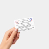 Vaccinvrijstelling Kaart Badge (Handheld)