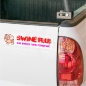 VACHTE, het andere varkensvlees... Bumpersticker (Op Truck)