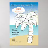 Vackdoelstelling palmbomen poster (Voorkant)