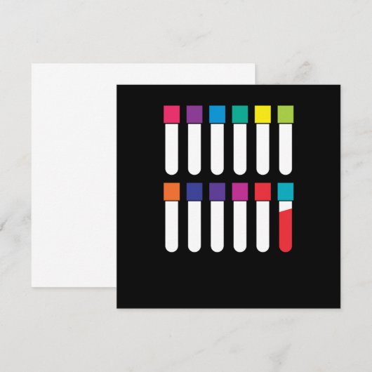 Vacutainer Bloedflebotomie Flebotomist Gift Kaart (Voorkant / Achterkant)