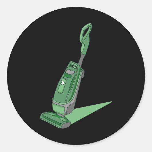 Vacuum Cleaner Housekeeper Housekeeping Cleaning G Ronde Sticker (Voorkant)